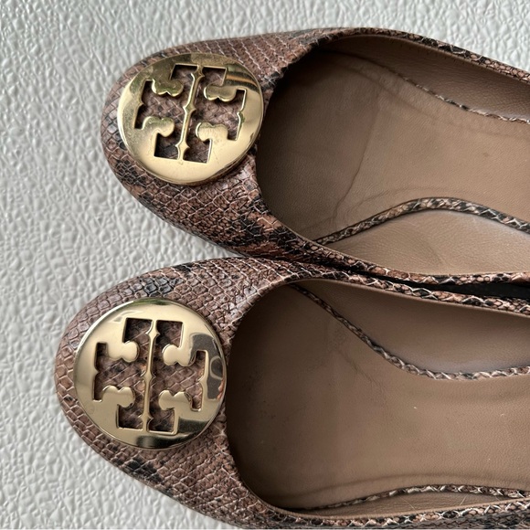 Tory Burch Snakeskin Reva Ballet Flats size 7 - Picture 6 of 13